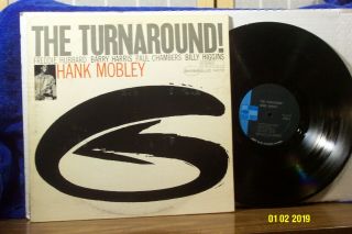 Hank Mobley Lp " The Turnaround " Blue Note Records Stereo Rvg Vg,  /ex