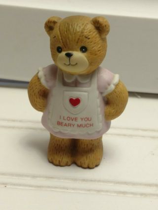 Vintage - 1983 - Enesco - Lucy And Me Bear - Girl With Apron 