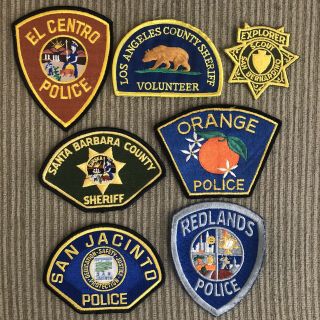 Various California Police & Sheriff Patches