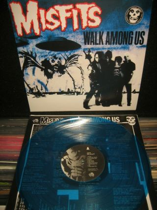 Misfits " Walk Among Us " Blue Vinyl Lp Version Samhain Danzig 2002