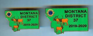 Lions Club Pins - Montana 2020 Set Elk