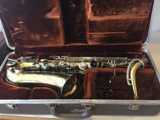 Vintage Buescher Aristocrat Sax Saxophone 558505 With Case