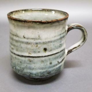 Kr93) Japanese Pottery Coffee Mug/tea Mug Wabi/sabi Artist Seigan Yamane