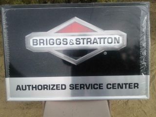 Briggs And Stratton Metal Shop Sign - -