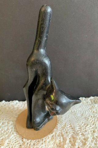Vintage Gurley Black Cat Halloween Candle