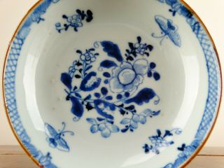 Antique Chinese Porcelain Saucer Dish Plate Blue & White 18th Century Qianlong 2