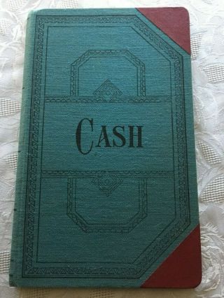 Vintage Vernon Royal Cash Account Book 150 Pages Blue Cloth
