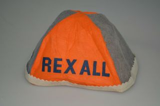 Rare Vintage Rexall Drug Store Pharmaceutical Advertising Cap Hat Beanie Scarce