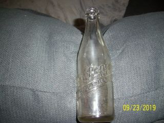 Vintage Dr.  Pepper 6 1/2 Oz.  Clear Empty Bottle Eufaula Alabama