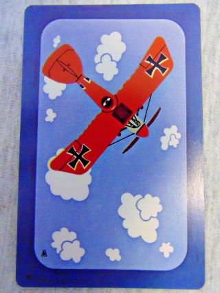 Playing Cards Deck Wwi German Plane Fokker (1917) In Plastic Box
