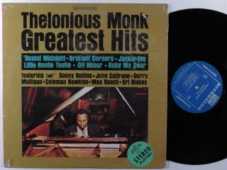 Thelonious Monk Greatest Hits Riverside Lp Vg,  Mono Shrink