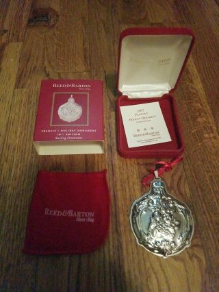 Reed &barton Francis 1 Sterling Silver Holiday Ornament 10th Edition