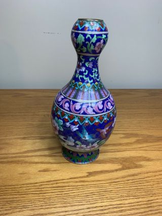 Antique Japanese Cloisonne Enamel Vase Pre 1900