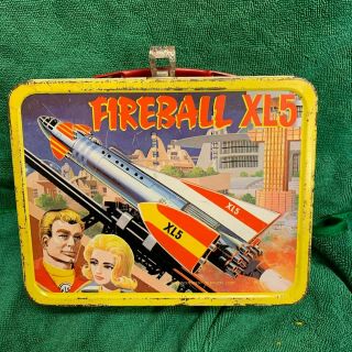 1964 Fireball Xl5 Metal Lunch Box,  Space Tv Show,  Stop Motion