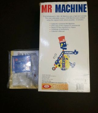 Ideal Mr Machine Wind Up Walking Toy Robot 2004 Edition Complete