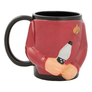 Star Trek Captain Picard Coffee Mug - Tng Next Generation Oversized Sculpted