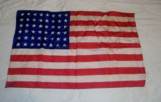 Wwll American Flag 48 Stars Silk Military