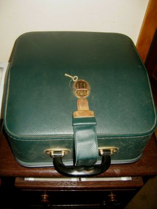 Vintage Hermes 2000 Portable Typewriter Green -