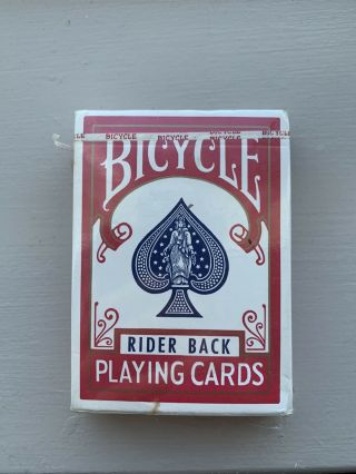 Vintage 1968 Bicycle 808 Rider Back Playing Cards Blue Seal Stamp Nos