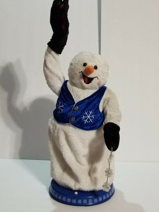 Gemmy Animated Frosty The Snowman Snowflake Spinning Singing Snow Miser