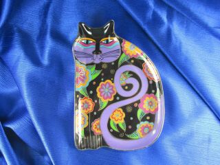 Htf 1995 Laurel Burch Colorful Feline Fantasy Cat Tray Royal Doulton