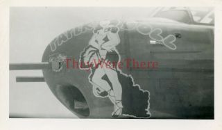 Wwii Photo - B 25 Mitchell Bomber Plane Nose Art - Paper Doll