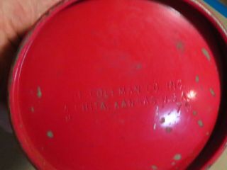 Vintage Coleman Red Lantern w/Original Case 9 - 75 3