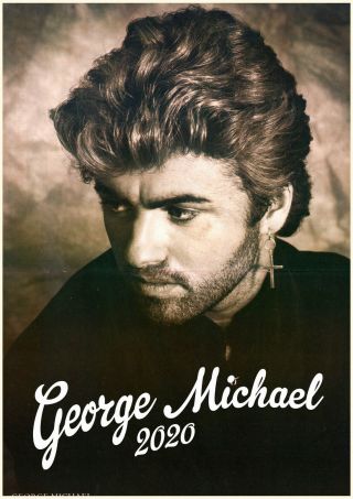 2020 Wall Calendar [12 Page A4] George Michael Vintage Music Poster Photo M1270