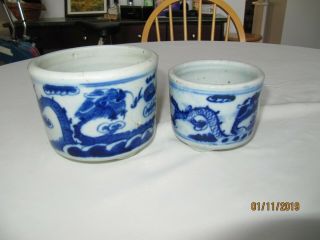 Chinese Antique Blue & White Porcelain Incense Burner
