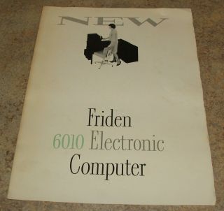 Friden 6010 Electronic Computer Solid State Advertisement Leaflet Specs Brochure