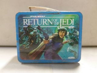 1983 Thermos Star Wars Return Of The Jedi Metal Lunch Box (2)