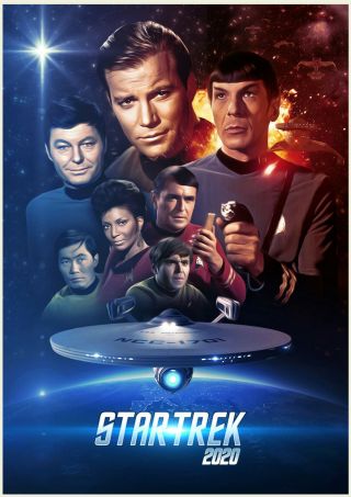2020 Wall Calendar [12pg A4] Star Trek Vintage Movie Posters M3 - 1528