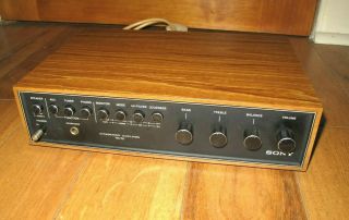 Vintage Sony Ta - 70 Integrated Amplifier Made In Japan Fully &