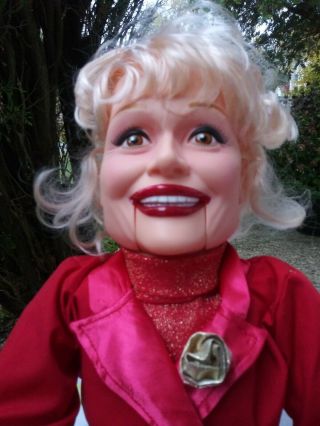 Goldberger Carol Channing Puppet Doll Ventriloquist Doll Euc
