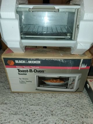 Vintage Black & Decker Under Cabinet Toast R Oven Toaster Gray Tro200