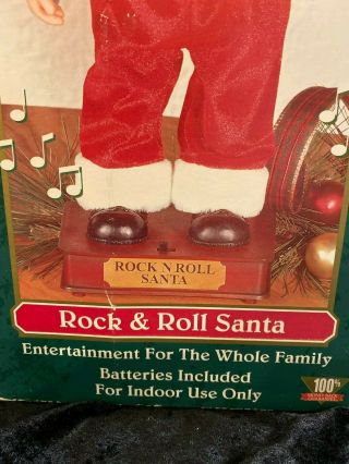 Vintage Rock & Roll Santa Sings Dances at the clap of your hands Box 3
