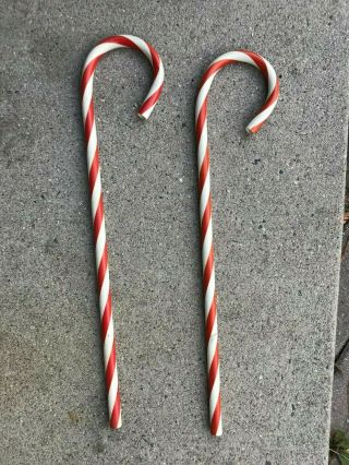 2 Replacement Christmas Blow Mold Candy Canes For Union Type