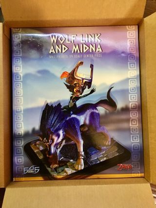 Wolf Link And Midna First 4 Figures F4f Box: No Statue