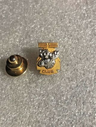 Vintage 1/10 10k Gold Filled Moose Lodge Fraternal 25 Year Lapel Pin