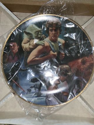 Star Wars Hamilton Collector Plate The Empire Strikes Back Luke And Yoda