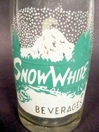 Vintage Acl Soda Bottle: Snow White Of Saxon,  Pa - 7 Oz Acl