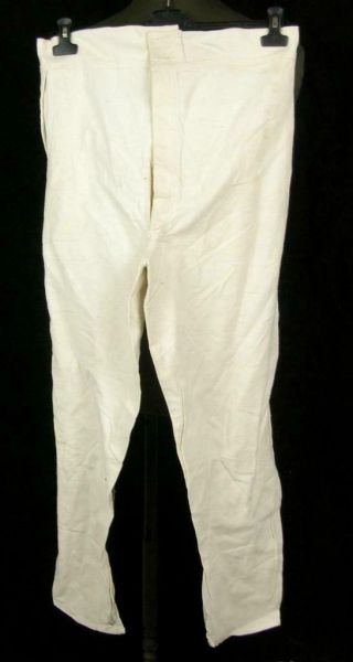Ww2 Wwii Italy Navy Regia Marina White Deck Service Pants Trousers