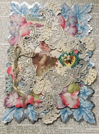 Very Fancy,  Victorian Valentine,  Paper Lace,  1900’s Vintage.  2