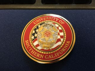University Of Southern California Usc Police Department Badge Challenge Coin