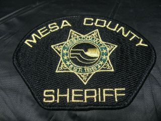 Mesa County Colorado Sheriff Est.  1883 Police Patch