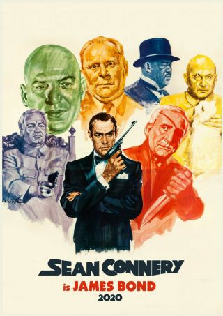 2020 Wall Calendar [12pg A4] James Bond 007 Sean Connery Vintage Movie M3 - 1524