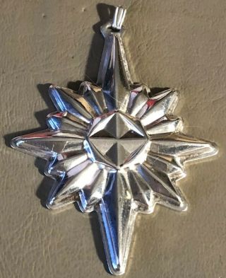1978 Reed & Barton Sterling Silver Christmas Star Pendant/ Ornament
