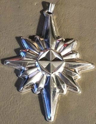 1978 Reed & Barton Sterling Silver Christmas Star Pendant/ Ornament 2