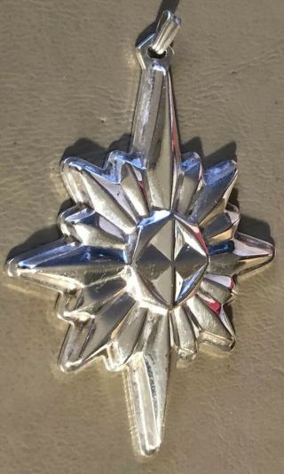 1978 Reed & Barton Sterling Silver Christmas Star Pendant/ Ornament 3