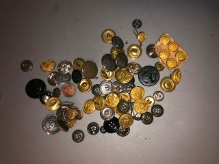 Over 1/2 Pound Of World War Ii To Current Us Military Buttons